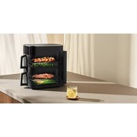 Аэрогриль (аэрофритюрница) Xiaomi Smart Double Stack Air Fryer 12L MAF-DS1201 (евровилка, черный) - Превью изображения №4 — Интернет-магазин Your Sale