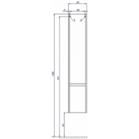 Акватон Шкаф-пенал Стоун 30 1A228403SX01R (правый, белый) Image #4