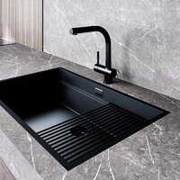 Кухонная мойка Globalo Miralio 80.1 Black/BL Mat - Превью изображения №8 — Интернет-магазин Your Sale