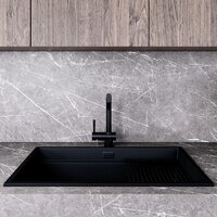 Кухонная мойка Globalo Miralio 80.1 Black/BL Mat - Превью изображения №2 — Интернет-магазин Your Sale