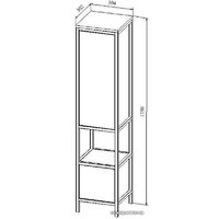 Cersanit Шкаф-пенал Botanique 30 63016 Image #6