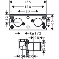Hansgrohe Showerpipe 360 26840180 Image #2