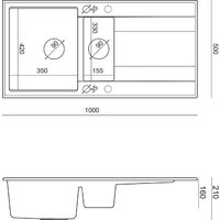 Кухонная мойка Quadron HQE510050U8_PVDG1_P2O - Превью изображения №7 — Интернет-магазин Your Sale
