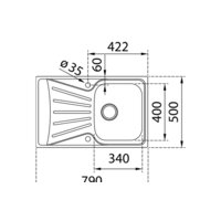 Кухонная мойка TEKA Starbright 45 E-XM 1B 1D - Превью изображения №2 — Интернет-магазин Your Sale