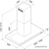 Falmec Lumen Design Island 120 800 м3/ч (нержавеющая сталь) Image #12