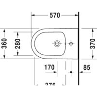Duravit ME by Starck WonderGliss [22881500001] Image #2