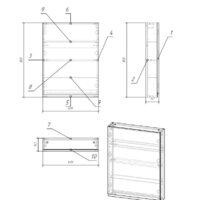Cersanit Шкаф для ванной Moduo 60 SB-SW-MOD60/Wh Image #2