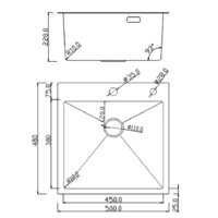 Roxen Snake 560220-50-S (50*48) сатин/текстурная поверхность (с коландером и дозатором) Image #15