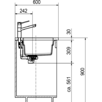 Franke Kubus 2 KNG 110-37 125.0528.629 (миндаль) Image #4