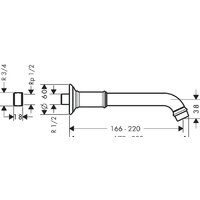 Излив Axor Montreux 16541000 - Превью изображения №2 — Интернет-магазин Your Sale