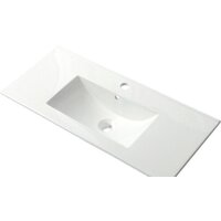 ЗОВ Тумба с умывальником Парма 100 P100LWP0MWHMC1A-OL100 (белый/белый галифакс) Image #3