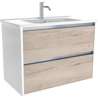 ЗОВ Тумба с умывальником Парма 100 P100LWP0MWHMC1A-OL100 (белый/белый галифакс)