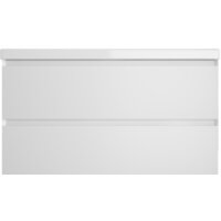 Style Line Тумба под умывальник Манхэттен 100 2 ящика (подвесная, белый)