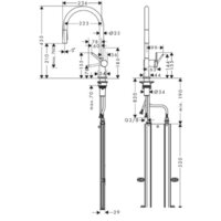 Смеситель Hansgrohe Talis M54 72801000 - Превью изображения №7 — Интернет-магазин Your Sale