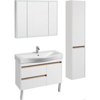 Акватон Шкаф с зеркалом Нортон 100 1A249302NT010 (белый) Image #4