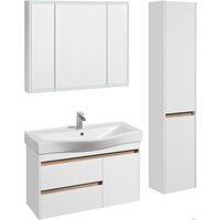 Акватон Шкаф с зеркалом Нортон 100 1A249302NT010 (белый) Image #3