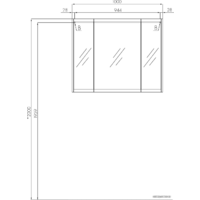 Акватон Шкаф с зеркалом Нортон 100 1A249302NT010 (белый) Image #5