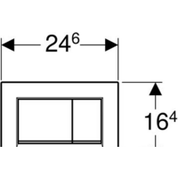 Geberit Sigma 30 New 115.883.JT.1 (белый матовый/хром глянцевый) Image #4