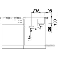 Blanco Subline 340/160-U (правая, антрацит) Image #4