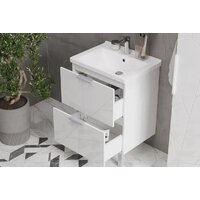 Volna Тумба Twing 80.2Y белый с умывальником Миранда Image #6