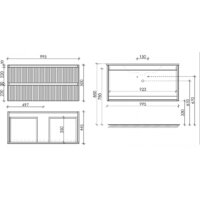 Sancos Тумба под умывальник Snob T SNT100LW (бьянко, левый) Image #8