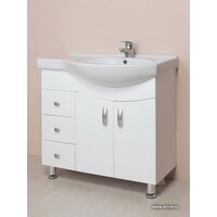 Onika Тумба под умывальник Эльбрус 82.10 крыло справа (белый) 108202 Image #2