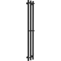 Маргроид Ferrum Inaro СНШ 120x6x12 6 крючков, Черный матовый, скрытого монтажа, таймер справа