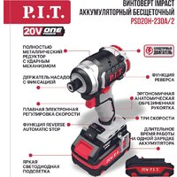 Винтоверт P.I.T. PSD20H-230A/2 (с 2-мя АКБ) - Превью изображения №2 — Интернет-магазин Your Sale
