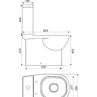 Унитаз напольный Sanita Quadro QDRSLCC01151022 - Превью изображения №2 — Интернет-магазин Your Sale