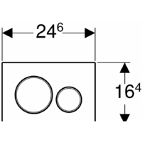 Geberit Sigma 20 New 115.882.JT.1 (белый\хром глянцевый) Image #3