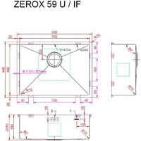 Кухонная мойка ZorG Zerox 59 U / IF Zurinox PVD Gunblack - Превью изображения №4 — Интернет-магазин Your Sale