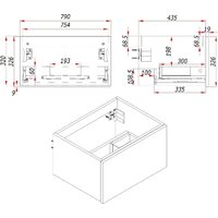 ЗОВ Тумба с умывальником Кито-2 80 (белый матовый) Image #7