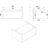ЗОВ Тумба с умывальником Кито-2 80 (белый матовый) Image #9