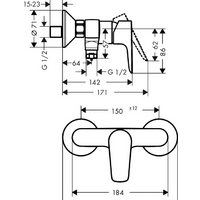 Hansgrohe Talis E 71760700 (белый матовый) Image #2