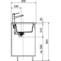 Franke Kubus 2 KNG 110-52 125.0528.612 (оникс) Image #4