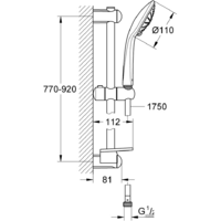 Grohe Euphoria 110 Massage 27226AL1 (темный графит, матовый) Image #2