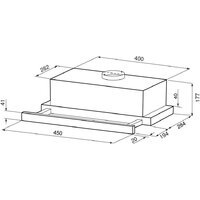 Кухонная вытяжка Krona Kamilla F 450 white КА-00009804 (белый) - Превью изображения №16 — Интернет-магазин Your Sale