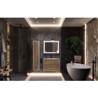 ЗОВ Тумба под умывальник Парма 70 P70LWP0MHMC1A (белый/галифакс) Image #2