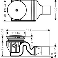 Hansgrohe Raindrain XXL 60067000 Image #2