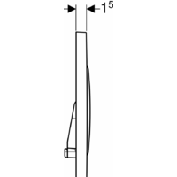 Geberit Sigma 20 New 115.882.14.1 (черный матовый лак/хром глянцевый) Image #4