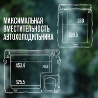 Компрессорный автохолодильник Alpicool NL50 (12/24, без адаптера 220В) - Превью изображения №7 — Интернет-магазин Your Sale