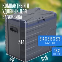 Компрессорный автохолодильник Alpicool NL50 (12/24, без адаптера 220В) - Превью изображения №6 — Интернет-магазин Your Sale
