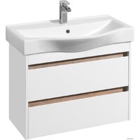 Акватон Тумба под умывальник Нортон 80 1A248901NT010 (белый/дуб эндгр.)