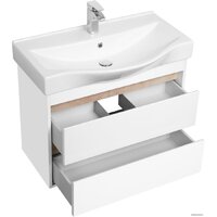 Акватон Тумба под умывальник Нортон 80 1A248901NT010 (белый/дуб эндгр.) Image #2