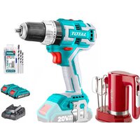 Total TOSLI23062 (шуруповерт, миксер, с 2-мя АКБ, оснастка)