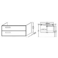 Jacob Delafon Тумба под умывальник Rythmik EB1304-E10 Image #3