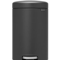Brabantia Pedal Bin NewIcon 12 л (минерально-графитовый)
