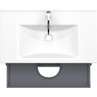 ЗОВ Тумба под умывальник Дион 80 D80LHO0M7015МKV5 (графит матовый/дуб) Image #2