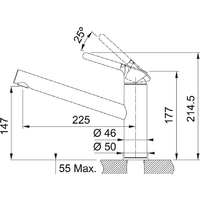 Franke Orbit 115.0623.140 (хром/серый) Image #2