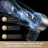 Пылесос Dreame R20 CE VRV60F (евровилка, серый) - Превью изображения №17 — Интернет-магазин Your Sale
